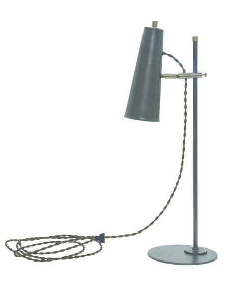  Norton Table Lamp in Granite with Satin Nickel Accents