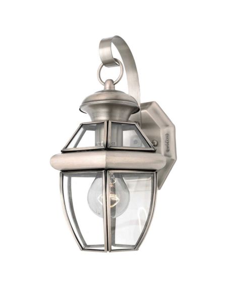 Quoizel Newbury 7 Inch Outdoor Wall Light in Pewter