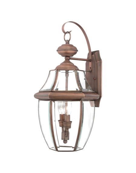 Newbury 2-Light Outdoor Lantern in Copper