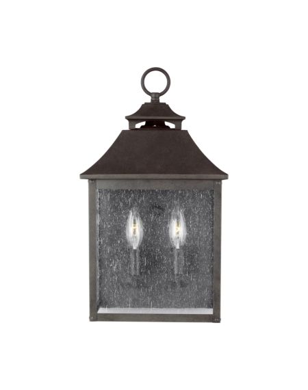 Visual Comfort Studio Galena 2-Light Outdoor Wall Light in Sable by Sean Lavin
