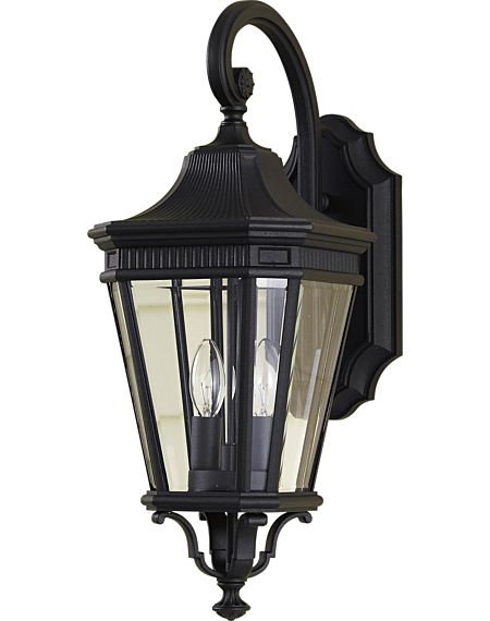 Generation Lighting Cotswold Lane Collection 9" Outdoor Lantern in Black Finish