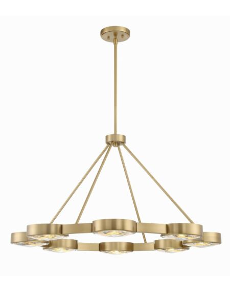 Orson 8-Light Pendant in Modern Gold
