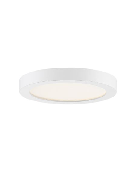  Outskirts Round Ceiling Light in White Lustre