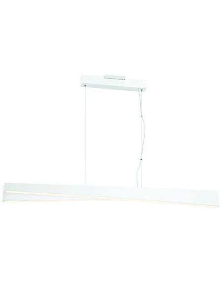  So Inclined Linear Pendant Light in Sand White