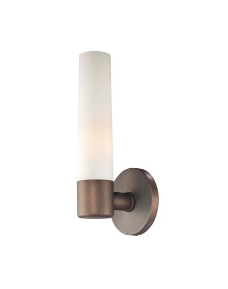 George Kovacs Saber 13 Inch Wall Sconce in Painted Copper Bronze Patina