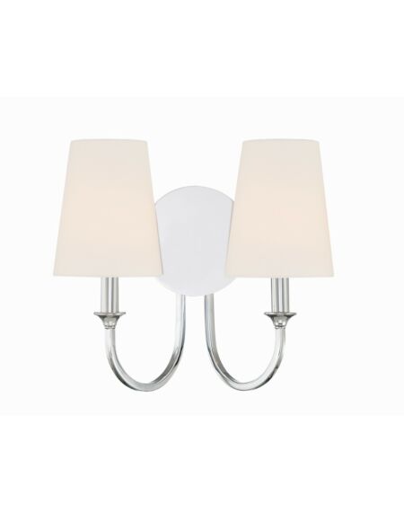 Payton 2-Light Wall Mount in Polished Chrome