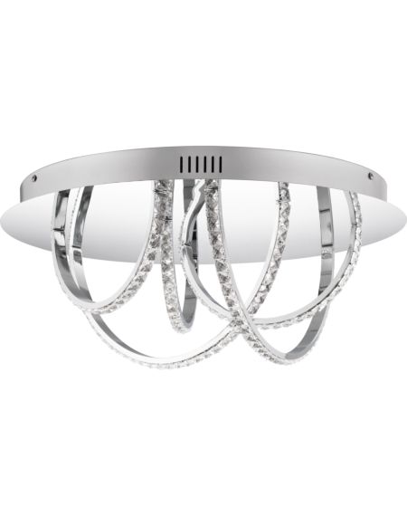 Diamond Ceiling Light in Polished Chrome