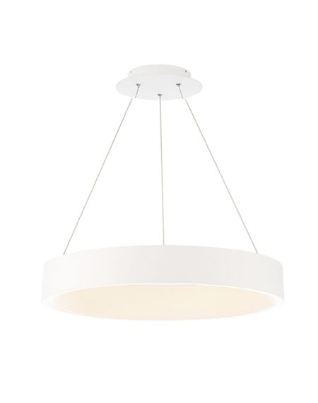 Corso 1-Light LED Pendant in White