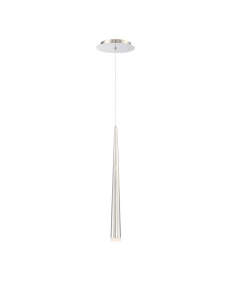 Modern Forms Cascade 7 Inch Pendant Light in Polished Nickel