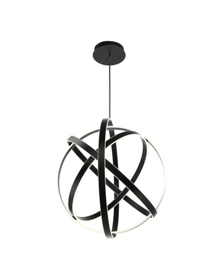  Kinetic Contemporary Chandelier in Black