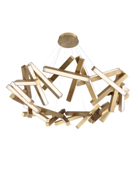 Chaos 31-Light 61" in Aged Brass