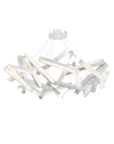  Chaos Chandelier in Brushed Aluminum