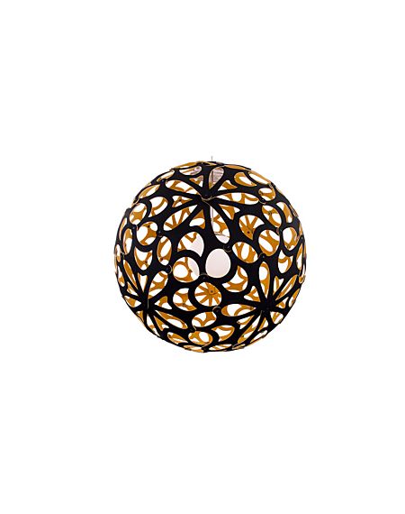  Groovy Pendant Light in Black and Gold and Aged