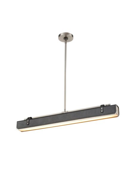 Valise LED Pendant in Aged Nickel