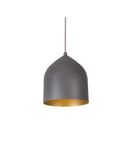  Helena LED Pendant Light in Graphite With Gold
