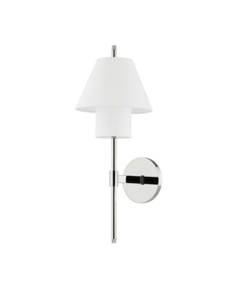 Glenmoore 1-Light Wall Sconce in Polished Nickel