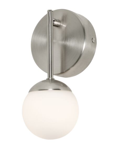 Pearl LED Wall Sconce in Satin Nickel
