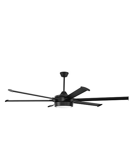 Pro st 1-Light 78" Ceiling Fan in Flat Black