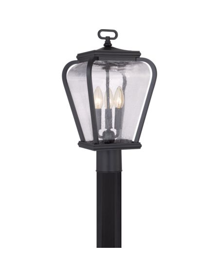 Province 3-Light Outdoor Post Lantern in Mystic Black