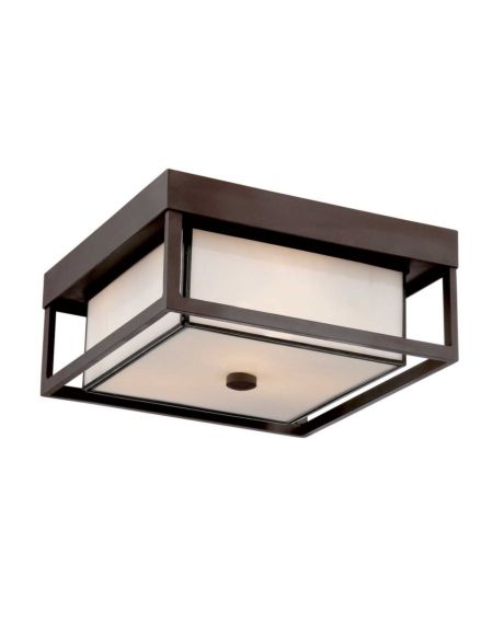 Powell 3-Light Outdoor Ceiling Light in Western Bronze