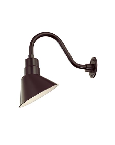 Millennium Lighting R Series 1 Light Angle Shade in Architectural Bronze