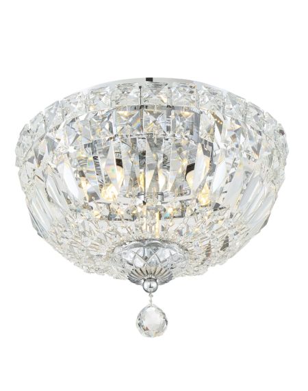  Rosyln Hand Cut Crystal Ceiling Light in Polished Chrome