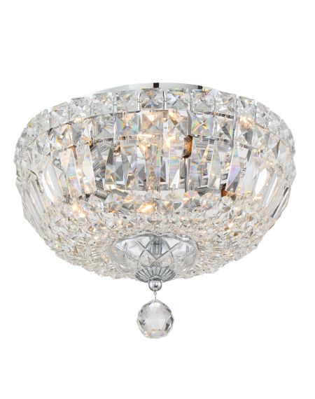  Rosyln Hand Cut Crystal Crystal Ceiling Light in Polished Chrome