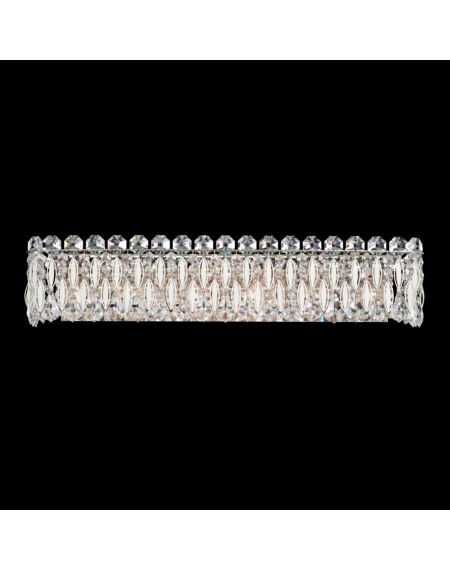 Sarella 6-Light Wall Sconce in White with Crystals From Swarovski Crystals