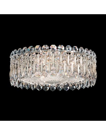 Sarella 3-Light Ceiling Light in Antique Silver with Crystals From Swarovski Crystals
