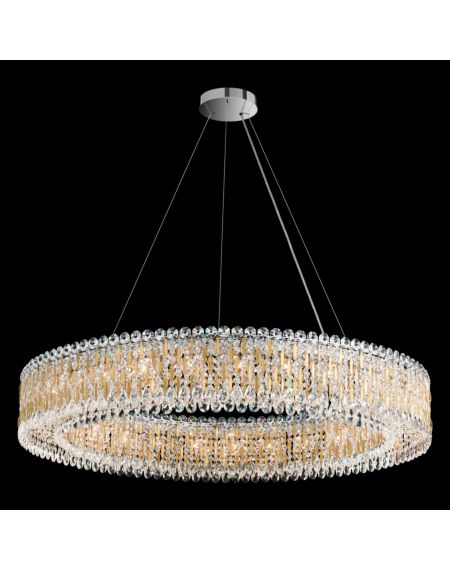 Sarella 27-Light Pendant in Heirloom Gold with Crystal Heritage Crystals