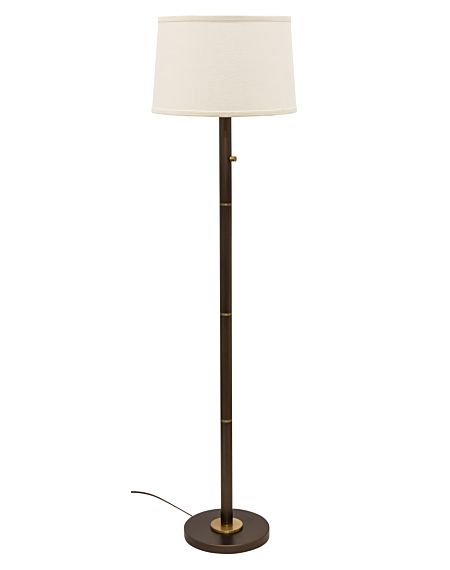 Rupert Floor Lamp in Chestnut Bronze with Weathered Brass Accents
