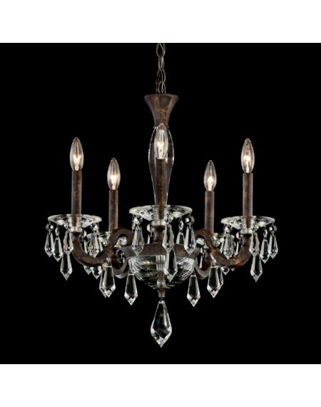 Napoli 5-Light Chandelier in Antique Silver