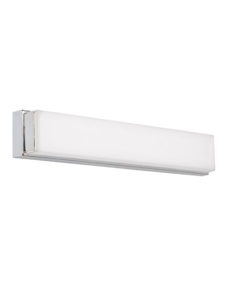 Visual Comfort Modern Sage 3000K LED 25" Bathroom Vanity Light in Chrome