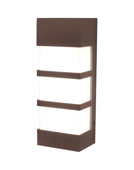 State LED Outdoor Wall Sconce in Textured Bronze