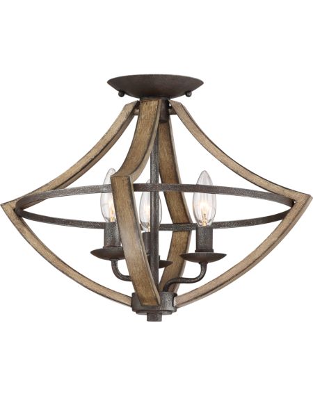  Shire Ceiling Light in Rustic Black