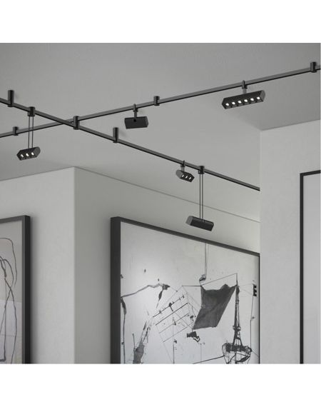  Suspenders® Ceiling Light in Satin Black