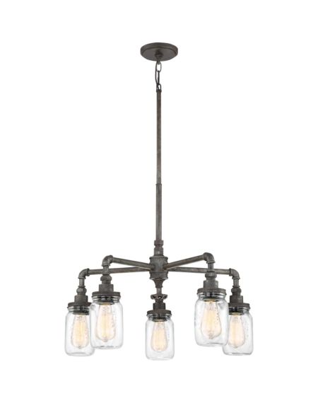 Squire 5-Light Clear Glass Chandelier