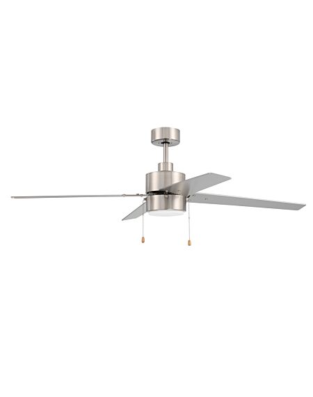 Terie 1-Light 52" Ceiling Fan in Brushed Polished Nickel