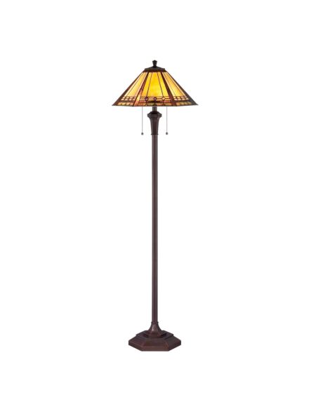 Arden 2-Light Floor Lamp in Russet