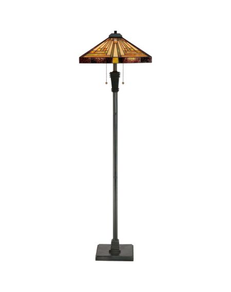 Quoizel Stephen 2 Light 60 Inch Floor Lamp in Vintage Bronze