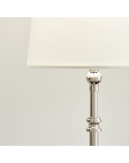 Visual Comfort Studio Capri Table Lamp in Polished Nickel by Thomas O'Brien