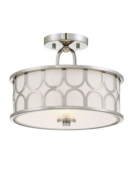 Courtland Ceiling Light in Polished Nickel
