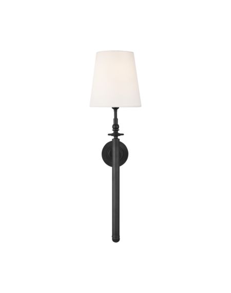 Visual Comfort Studio Capri Wall Sconce in Aged Iron by Thomas O'Brien