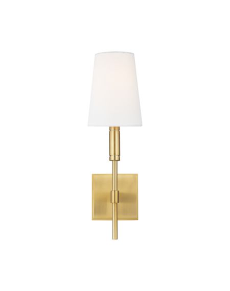 Visual Comfort Studio Beckham Classic Wall Sconce in Burnished Brass by Thomas O'Brien
