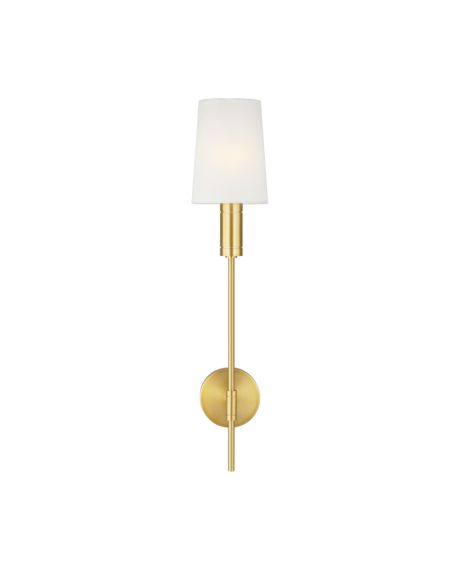 Visual Comfort Studio Beckham Modern Wall Sconce in Burnished Brass by Thomas O'Brien