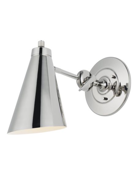 Visual Comfort Studio Signoret Wall Sconce in Polished Nickel by Thomas O'Brien
