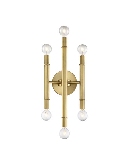 Catherine Wall Sconce in Natural Brass