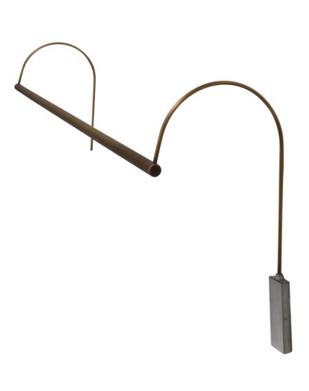  Ultra Slim-Line Picture Light in Antique Brass