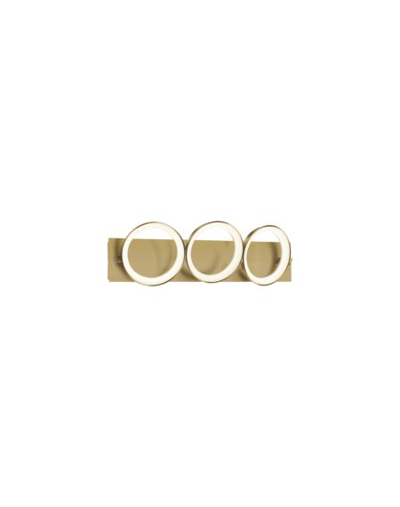  Oros LED Bathroom Vanity Light in Brass