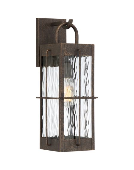 Quoizel Ward 7 Inch Outdoor Wall Light in Gilded Bronze